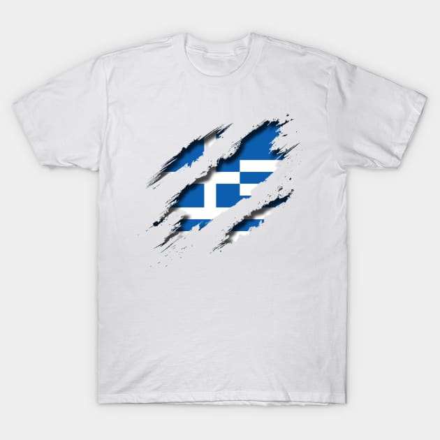 Greece Shredding T-Shirt by blackcheetah